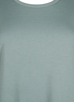 Zizzi T-Shirt aus Modalgemisch, Chinois Green, Packshot image number 2