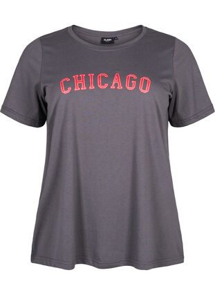 Zizzi FLASH - T-Shirt mit Motiv, Iron Gate Chicago, Packshot image number 0