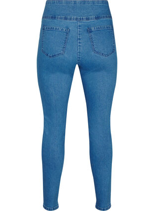 Zizzi Dehnbare Jeggings mit hoher Taille, Light Blue, Packshot image number 1