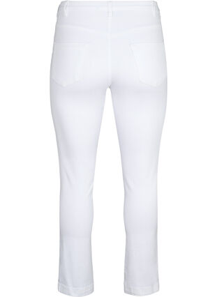 Zizzi Slim Fit Emily Jeans mit normaler Taillenhöhe, White, Packshot image number 1