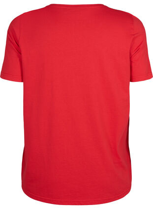 Zizzi FLASH - T-Shirt mit Motiv, High Risk Red Heart, Packshot image number 1