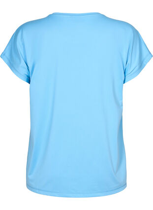 Zizzi Kurzarm Trainingsshirt, Alaskan Blue, Packshot image number 1