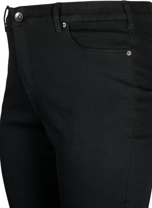 Zizzi Amy Jeans mit hoher Taille und extra schlanker Passform, Black, Packshot image number 2