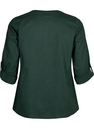 Zizzi FLASH - Shirt mit Häkeldetail, Scarab, Packshot image number 1