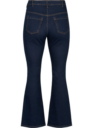 Zizzi Ellen Bootcut-Jeans mit hoher Taille., Raw Unwash, Packshot image number 1