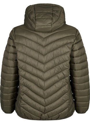 Zizzi Leichte Jacke mit Kapuze, Beluga, Packshot image number 1