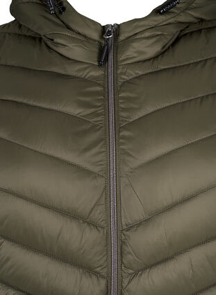 Zizzi Leichte Jacke mit Kapuze, Beluga, Packshot image number 2