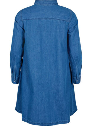 Zizzi Jeanskleid mit Knöpfen, Blue denim, Packshot image number 1