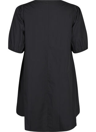 Zizzi Kurzes Kleid mit Spitzendetails, Black, Packshot image number 1