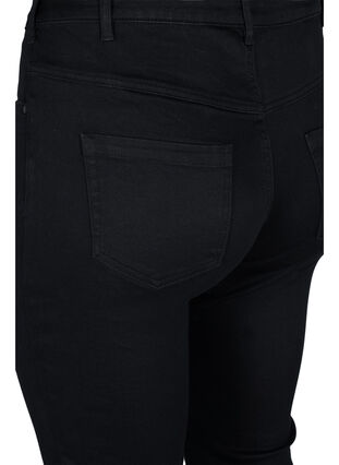 Zizzi Slim Fit Emily Jeans mit normaler Taillenhöhe, Black, Packshot image number 3