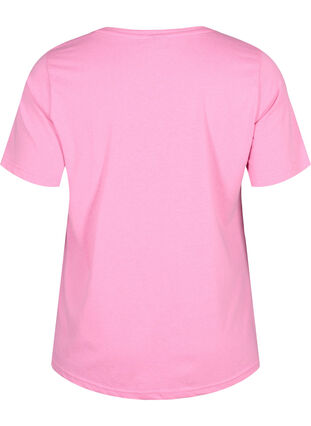Zizzi FLASH - T-Shirt mit Motiv, Begonia Pink Always, Packshot image number 1