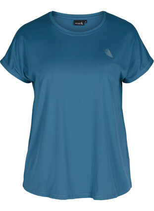Zizzi Einfarbiges Trainings-T-Shirt, Midnight, Packshot image number 0