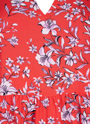 Zizzi FLASH – A-Linien-Kleid mit Print, Poinsettia Flower, Packshot image number 2