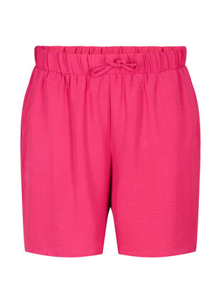 Zizzi Kurze Hose mit Taschen und elastischem Bund, Pink Peacock, Packshot image number 0