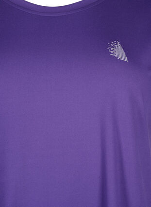 Zizzi Kurzarm Trainingsshirt, Heliotrope, Packshot image number 2