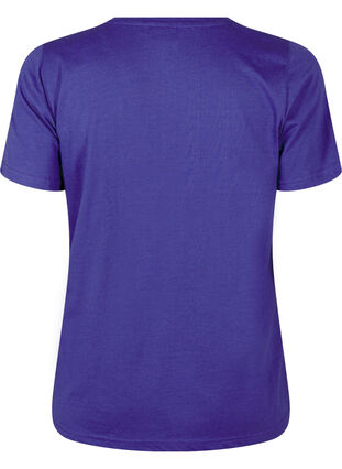 Zizzi FLASH - T-Shirt mit Motiv, Royal Blue Miami, Packshot image number 1