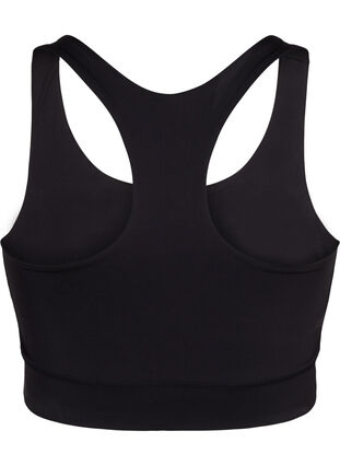 Zizzi Racerback-Sport-BH, Black, Packshot image number 1