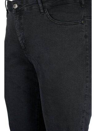 Zizzi Ellen Bootcut-Jeans mit hoher Taille., Grey Denim, Packshot image number 2