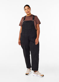 Jeans-Overall, Black, Model