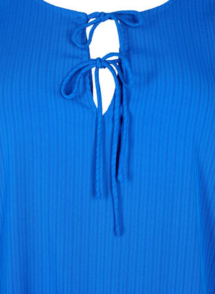Tunika aus Viskose mit Bindebändern, Princess Blue, Packshot image number 2
