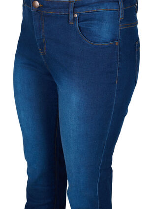 Zizzi Slim Fit Emily Jeans mit normaler Taillenhöhe, Blue Denim, Packshot image number 2