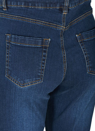 Zizzi Ellen Bootcut-Jeans mit hoher Taille., Dark Blue, Packshot image number 3