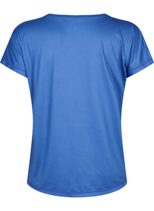 Zizzi Kurzarm Trainingsshirt, Sodalite Blue, Packshot image number 1