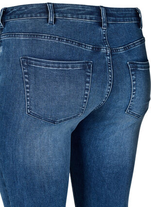 Zizzi Super-Slim-Sanna Jeans mit Nietendetails, Blue Denim, Packshot image number 3