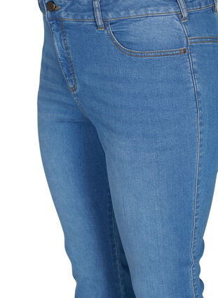 Zizzi Ellen Bootcut-Jeans mit hoher Taille., Light blue, Packshot image number 2