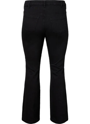 Zizzi Ellen Bootcut-Jeans mit hoher Taille., Black, Packshot image number 1