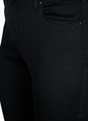 Zizzi Slim Fit Emily Jeans mit normaler Taillenhöhe, Black, Packshot image number 2