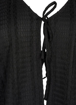 Zizzi Strickjacke mit Bändern, Black, Packshot image number 2