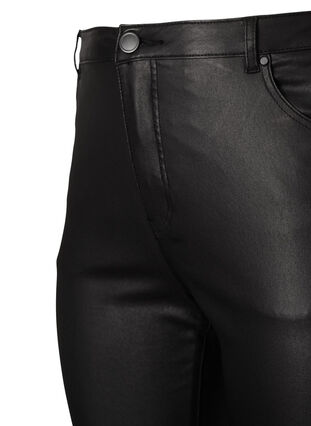 Zizzi Beschichtete Ellen Jeans mit Bootcut, Black, Packshot image number 2