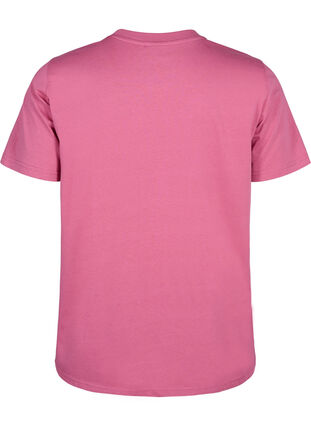 Zizzi Basic-T-Shirt aus Baumwolle mit Rundhalsausschnitt, Malaga, Packshot image number 1