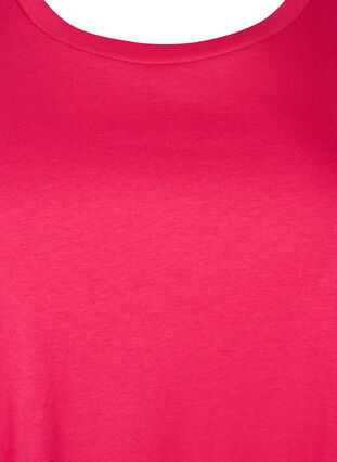 Zizzi T-Shirt-Kleid aus Baumwolle, Bright Rose, Packshot image number 2