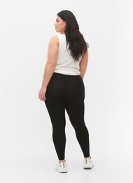 Basic-Leggings aus Viskose, Black, Model