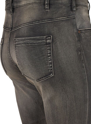 Zizzi Slim Fit Emily Jeans mit normaler Taillenhöhe, Dark Grey Denim, Packshot image number 3