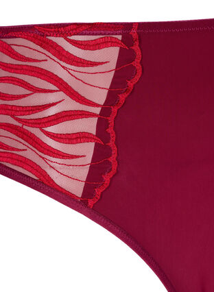 Zizzi Tai Slip mit Stickerei und regulärer Taille, Rhododendron, Packshot image number 2