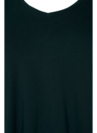 Zizzi Einfarbiges basic T-Shirt aus Baumwolle, Scarab, Packshot image number 2