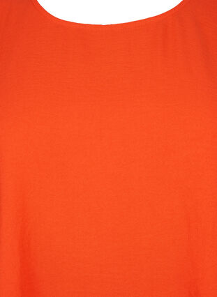 Zizzi Kurzärmelige Bluse mit Falten, Orange.com, Packshot image number 2