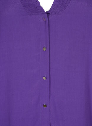 Zizzi Langärmlige Bluse aus Viskose, Heliotrope, Packshot image number 2