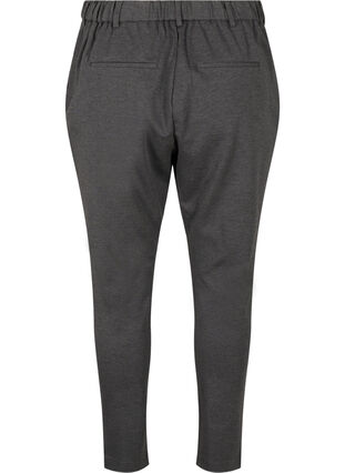 Zizzi Cropped Maddison Hose, Dark Grey Melange, Packshot image number 1