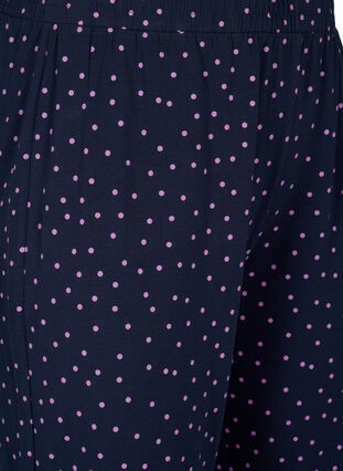 Zizzi Schlafanzughose aus Baumwolle mit Aufdruck, Night Sky Dot, Packshot image number 2