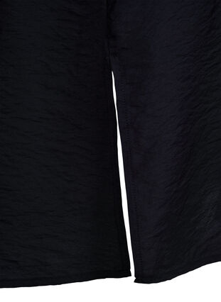 Zizzi Kleid aus Viskose mit V-Ausschnitt, Black, Packshot image number 3