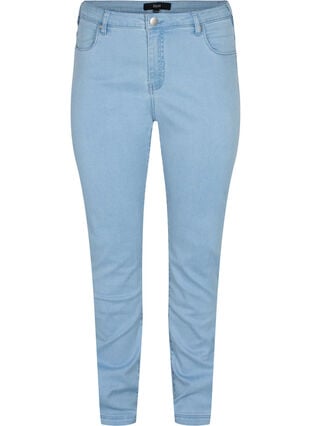 Zizzi Schmale Passform Emily Jeans mit normaler Taille, Ex Lt Blue, Packshot image number 0