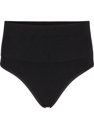 Zizzi Nahtloser G-String mit normaler Taille, Black, Packshot image number 0