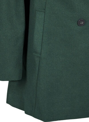 Zizzi Kurzer A-linienförmiger Trenchcoat, Trekking Green Mel., Packshot image number 3