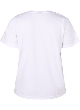 Zizzi FLASH - T-Shirt mit Motiv, Bright White Flower, Packshot image number 1