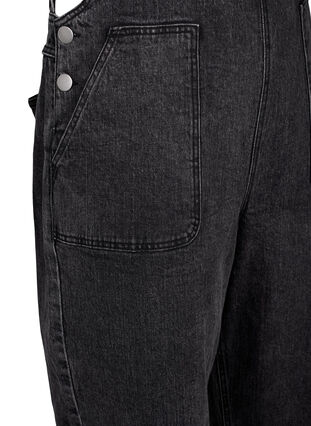 Zizzi Jeans-Overall, Dark Grey Denim, Packshot image number 3