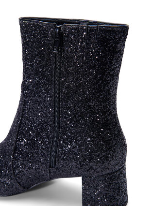 Zizzi Extra-Weite – Glitzer-Stiefelette, Black, Packshot image number 2